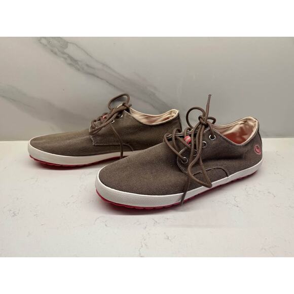 El Ganso Women’s size 9.5 (EU 41) Brown Canvas Derby Sneakers NWOT - Picture 4 of 7